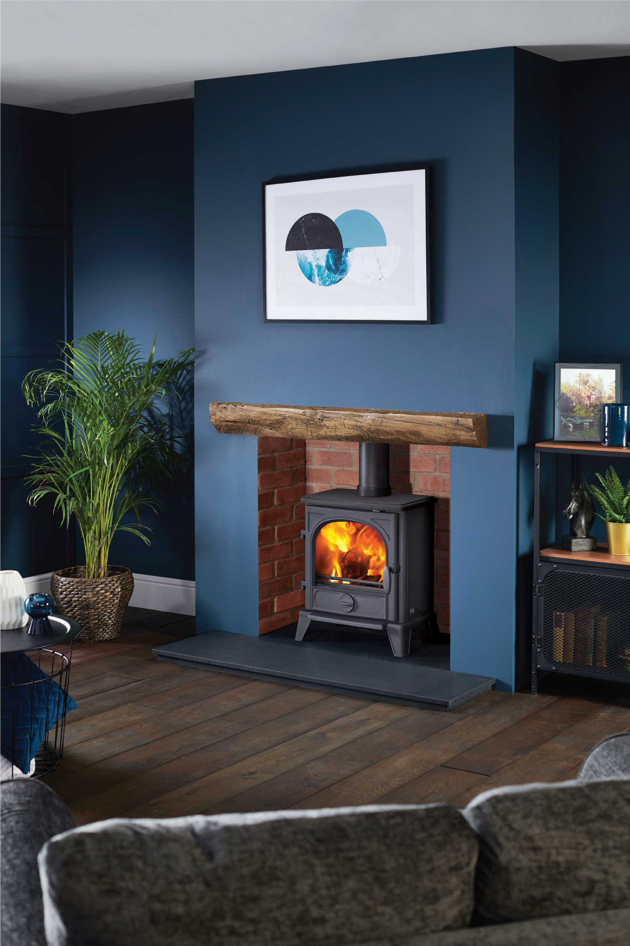 Rustic Oak Beam Colwyn Fireplace & Stove Centre